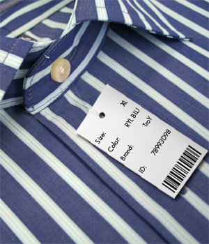 Bar Code Tag in use.